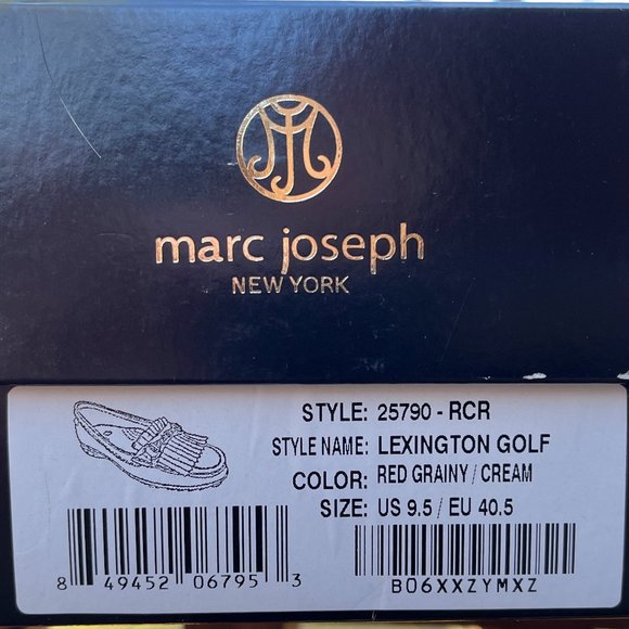 MARC JOSEPH NEW YORK LEXINGTON Golf Moccasin - NEW IN BOX! - Picture 13 of 13
